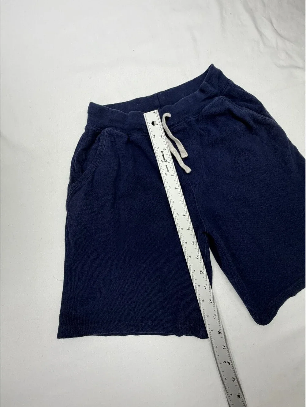 Polo Ralph Lauren Boy's Shorts Sweat Drawstring Knit Mid Rise Logo Size S Blue